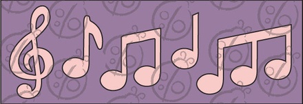 Чипборд Набір Ноти №1. Великий