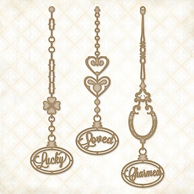 Чипборд Blue Fern StudiOs-Charmed Page Dangles