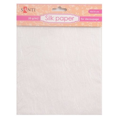 Шелковая бумага, белая, 50*70 см, ТМ Santi