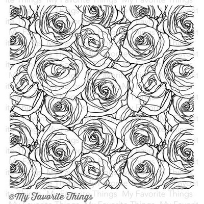 Резиновый штамп My Favorite Things - BG Roses All Over Background