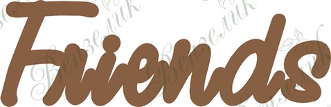 Чипборд від Вензелик - Friends, розмір: 25*80 мм