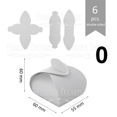 Набір паперових заготовок 006, ТМ Fabrika Dekoru, 6 штук, вибір кольору