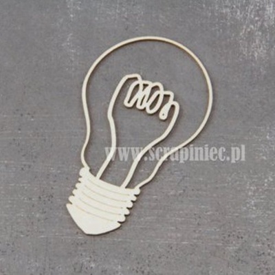 Чипборд Scrapiniec - Лампочка большая