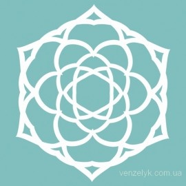 Чипборд від Вензелик - Сніжинка мереживна, розмір: 48x42 мм