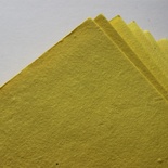 Тутовий папір ручної роботи, колір жовтий, формат А4