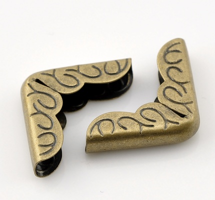 Куточки для альбомів, 22x16мм, антична бронза, 4 шт.