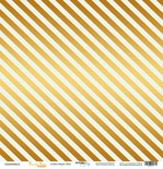 Аркуш одностороннього паперу з золотим тисненням від Scrapmir - "Golden Stripes Mint" з колекції Every Day, 30x30 см