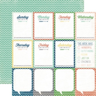 Аркуш двосторонній This Week Paper від Echo Park, 30x30 см