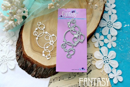 Ніж для вирубки Fantasy "Середні бульбашки з зірками" розмір 8*4 см