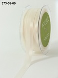Репсово-сатинова стрічка від May Arts- Подвійна смужка - слонова кістка, ширина — 16 мм, довжина 90 см