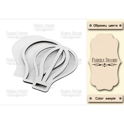 Заготовка для шейкера Воздушный шар, цвет молочный, ТМ Фабрика Декора