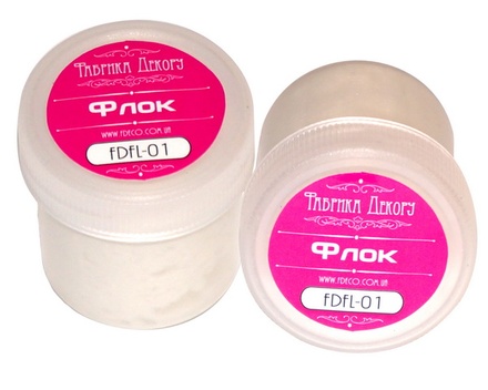 Оксамитова пудра Флок Оксамит - білий