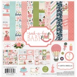 Набор бумаги Carta Bella Rock-A-Bye Girl Collection Kit, 30х30 см