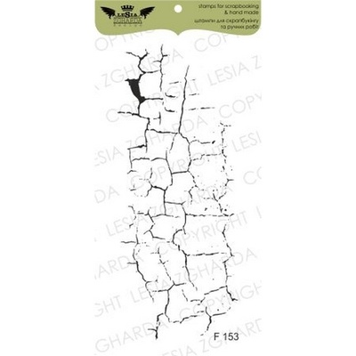 Акриловый штамп Lesia Zgharda F153 Кракелюр средний, размер 3,5х8,5 см