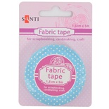 Лента текстильная самоклеющаяся Голубой горох, 1.5см*5м, ТМ Santi