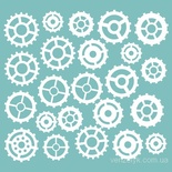 Чипборд від Вензелик - Набір шестерень, розмір: 150x150 мм