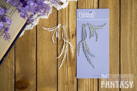 Ножі для вирубки Fantasy "Перлинні нитки і тичинки для квітів 2", 8.5*2.3 см і 3.8*4 см