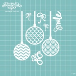 Чипборд від Вензелик - Набір ялинок 03, розмір: 96x106 мм