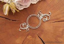 Чипборд от WOODchic - Рамка "Завиток" круглая