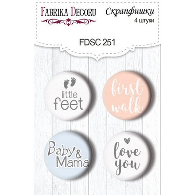 Набір фішок ТМ Фабрика Декору з 4 шт. №251, Baby&Mama