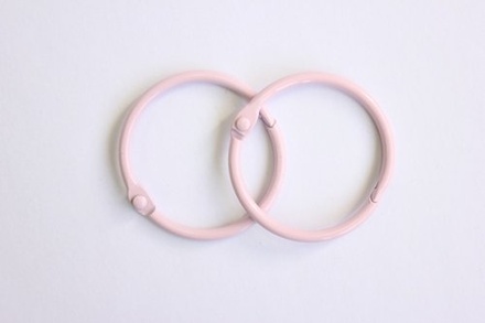 Кольца для альбомов, 2 шт., цвет: розовый 40 мм SCB 2504440