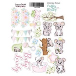 Набір наліпок (стікерів) 049 - Puffy Fluffy Girl, ТМ Фабрика Декору