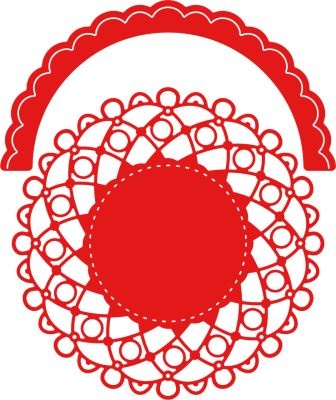 Ніж для вирубки Dianza Doily w/Angel Wing від Cheery Lynn Designs