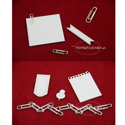 Чипборд Scrapiniec - Канцелярський набір, 14 штук