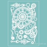 Чипборд від Вензелик - Набір стімпанковий, з годинником, розмір: 150x100 мм