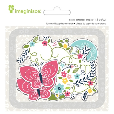 Высечки картонные от Imaginisce — Welcome Spring Blossom