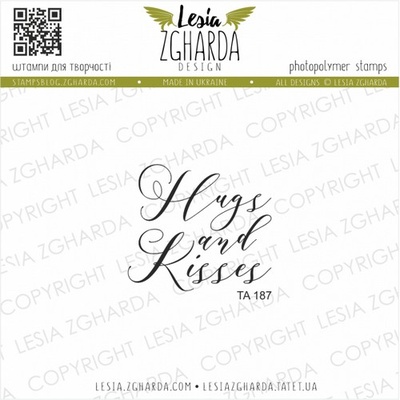 Акриловий штамп Lesia Zgharda Hugs and kisses ТА 187