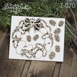 Набір "Новорічний віночок" 03, розмір: 0,124 х 0,1 см