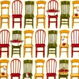 Тканина 100% бавовна - Кухонні стільці, 45x55см