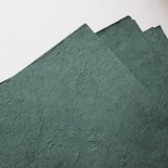 Тутовий папір ручної роботи, колір темно-зелений, формат A4