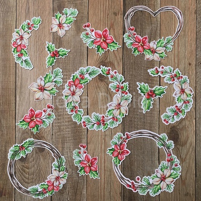 Набор высечек от Mona Design - Рождество, 11 шт