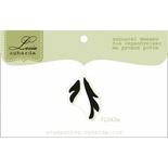 Акриловий штамп Lesia Zgharda FL043a Листочки, розмір 1,6x2,1 см