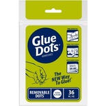 Клейові краплі Glue Dots - Removable, 36 штук, 13 мм, 1 лист, тимчасове приклеювання