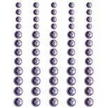 Половинки кристалів на клейовій основі Queen & Co - Rhinestones Indigo, 60 штук