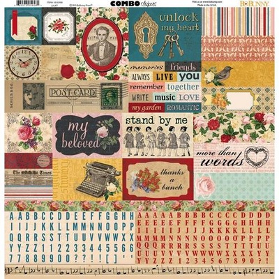 Набор наклеек BoBunny - Collection Juliet - Combo Stickers