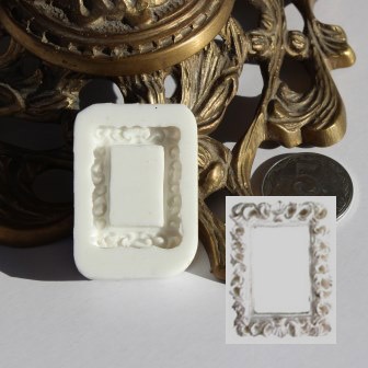 Силиконовая форма (молд) - Рамка, размер: 32х24/20х12мм