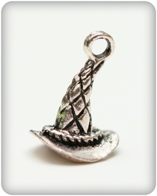 Набір металевих підвісок від ScrapBerryʼs - Відьмин капелюх, 9x16мм, 10 шт.