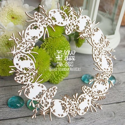 Чипборд ScrapBox - Великодній вінок Hh-092