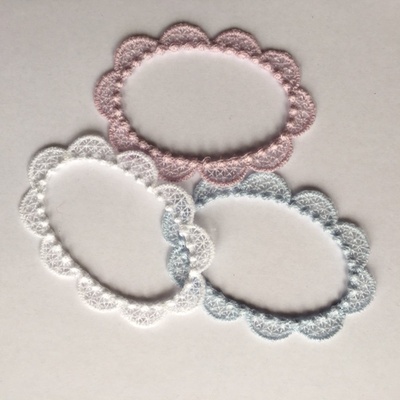 Декор ажурний - гіпюрова рамка від Allmacrfat, колір на вибір, 1 шт.