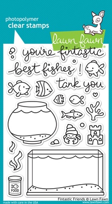 Штампы от Lawn Fawn - Clear Acrylic Stamps - Fintastic Friends