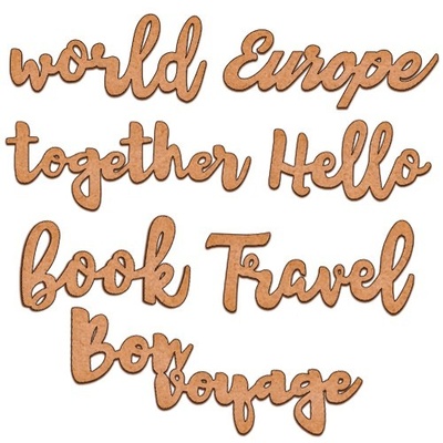 Набір декоративних елементів для шедоубокса №32, ТМ Фабрика Декору