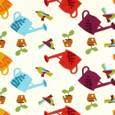 Тканина 100% бавовна - Садові лієчки, 45x55см