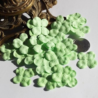 Гортензія, колір: світло-зелений, 2,5см, 20 шт.