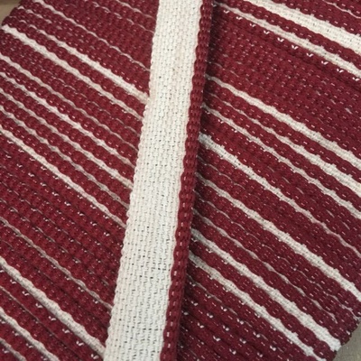 Каптал, с бордовой кромкой, ширина 12 мм,  длина 50 см