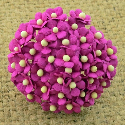 Квіточки Sweetheart, фуксія, 10мм, 10 шт.