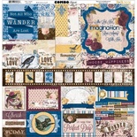 Аркуш наліпок BoBunny - Rose Cafe - Combo Stickers, розмір 30x30 см